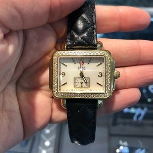 Michele Deco Watch - mother of pearl w diamonds